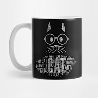 Grid Cat Cool Art Mug